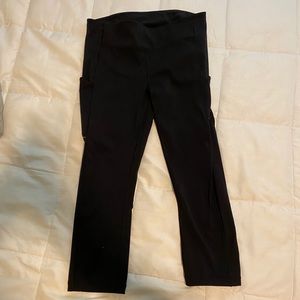 Lululemon speed up tight crop leggings black sz 8